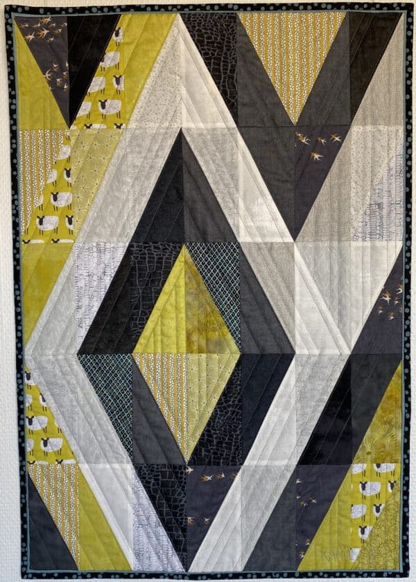 Harlekin abstraktion quilt - mønster