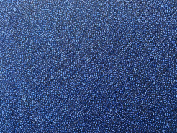 Patchwork stof - blå mønster