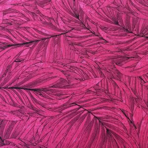 Patchwork stof - pink med store blade