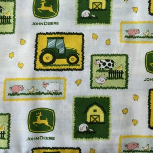 Patchwork stof - John Deere traktorer