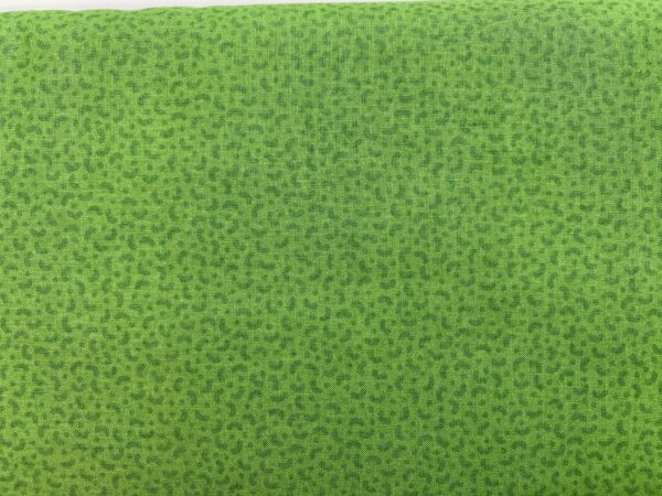 Patchwork stof - grøn med mønster