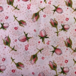 Patchwork stof - Moda - Lyserød med små roser