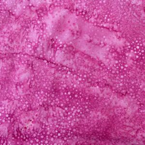 Patchwork stof - pink batik med prikker