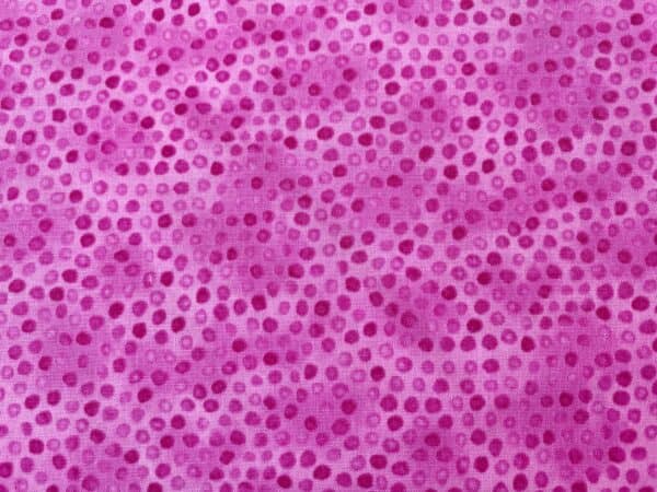 Patchwork stof - pink med prikker