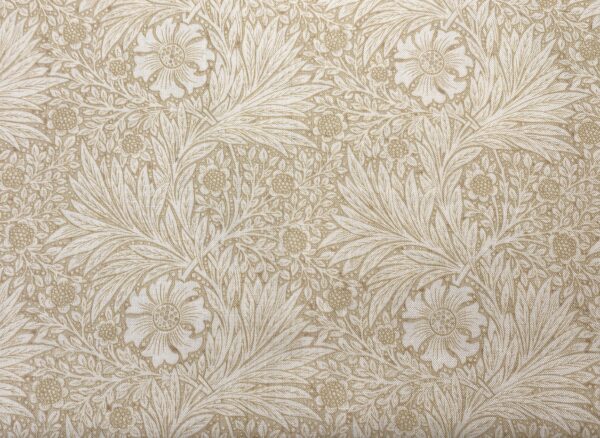 Patchwork stof - William Morris - Blomster og bladranker beige i beige