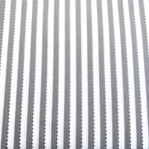 Patchwork stof - grå og hvide striber