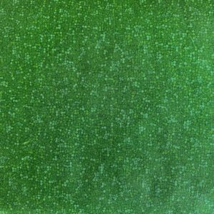 Patchwork stof - grøn med små prikker