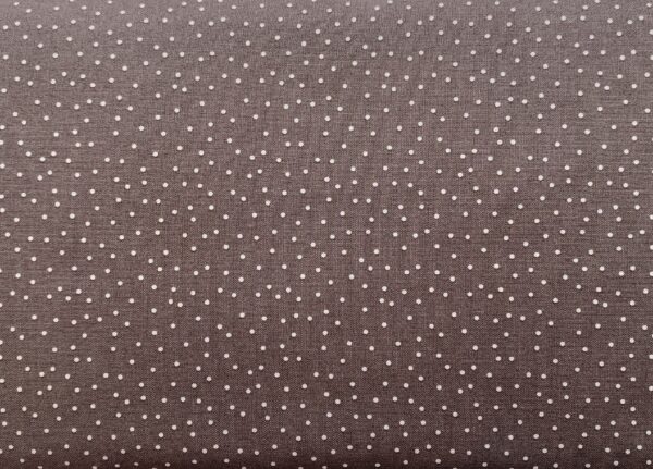 Patchwork stof - grå med prikker