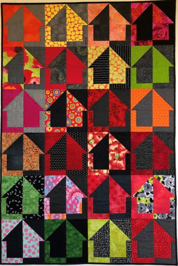 husblok patchwork quilt