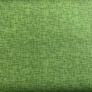 Patchwork stof - grøn med streger