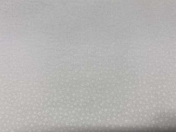 Patchwork stof - hvid med firkanter