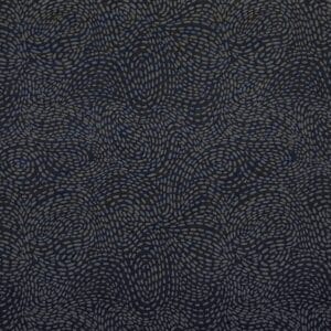 Patchwork stof - grå med bølget mønster