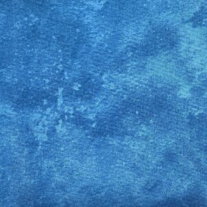 Patchwork stof - mellemblå meleret