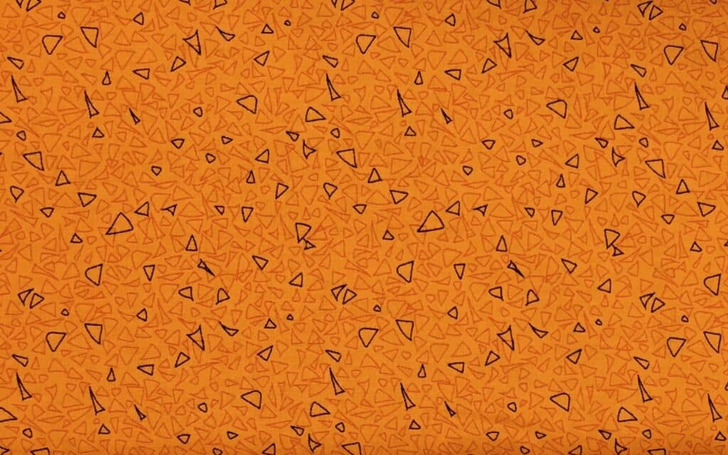 Orange med små trekanter | Thy Patchwork