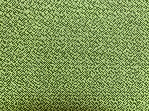Patchwork stof - lysegrøn med prikker