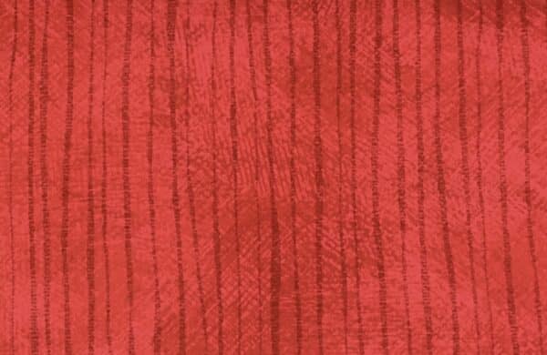 Patchwork stof - rød med penselstrøg og striber