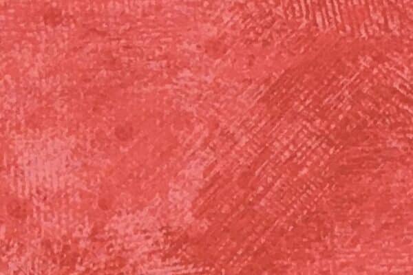 Patchwork stof - rød med penselstrøg og prikker