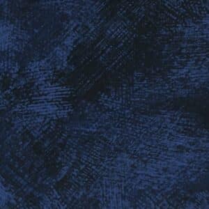Patchwork stof - mørkeblå med penselstrøg