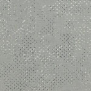 Patchwork stof - grå med prikker