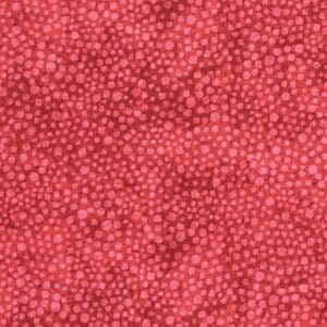 Patchwork stof - rødt stof med prikker