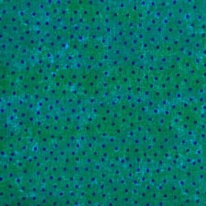 grøn og blå bund med prikker stof