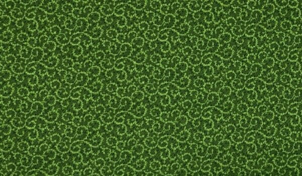 Patchwork stof - grønt stof med snirkler