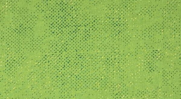 Patchwork stof - grønt stof med prikker