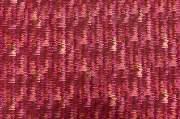 Patchwork stof - rød zigzag mønster