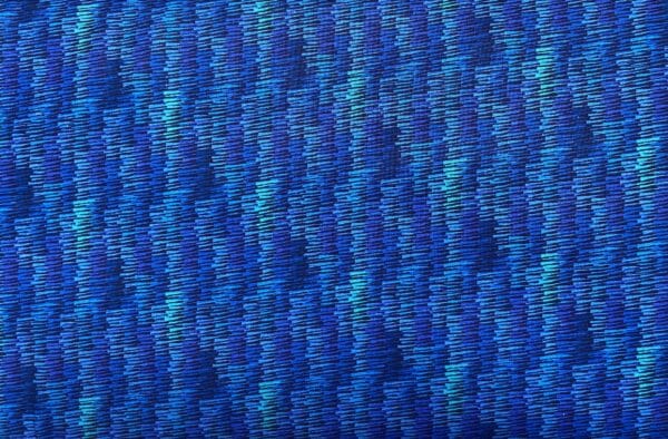 Patchwork stof - blå zigzag mønster