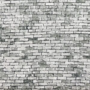 Patchwork stof - grå mursten