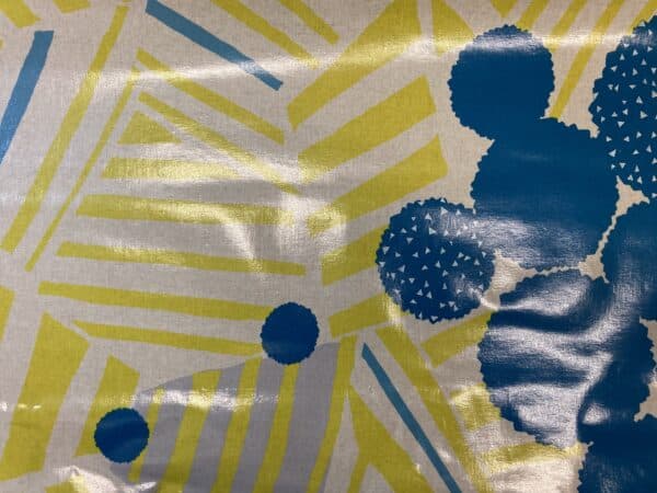 gul og blå mønster