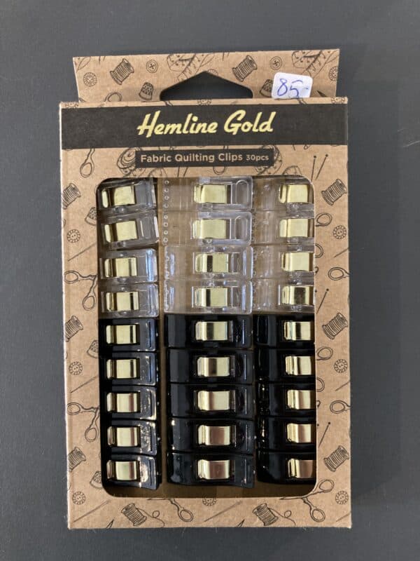 hemline gold clips
