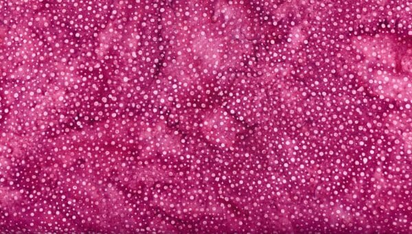 Patchwork stof - pink md hvide prikker