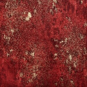 Patchwork stof - Rød meleret med guldstøv
