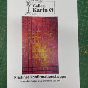 Kristinas konfirmations tæppe mønster