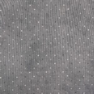 Grå med lyse og mørkegrå prikker Pebbercorn Charcoal Lumin