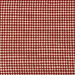 Småternet rød og beige, Klassisk og a la countryserien. 160 cm bred