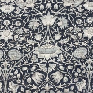 Patchwork stof - William Morris - Pure Lodden - mørkeblå